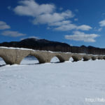雪のタウシュベツ川橋梁（北海道上士幌町）