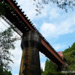 鉄橋と石橋／railway bridge and stone bridge（大分県九重町）