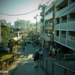 夕焼けだんだんから見た「谷中銀座商店街」