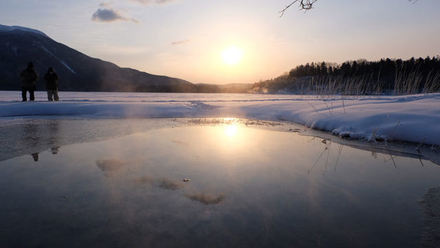フロストフラワーツアー＠冬の阿寒湖温泉（北海道）