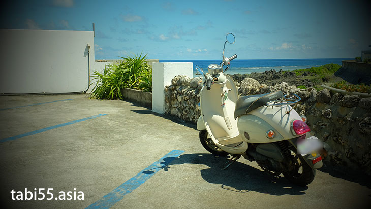 沖永良部島に、フェリーでアクセスして、レンタルバイクで観光（奄美諸島）