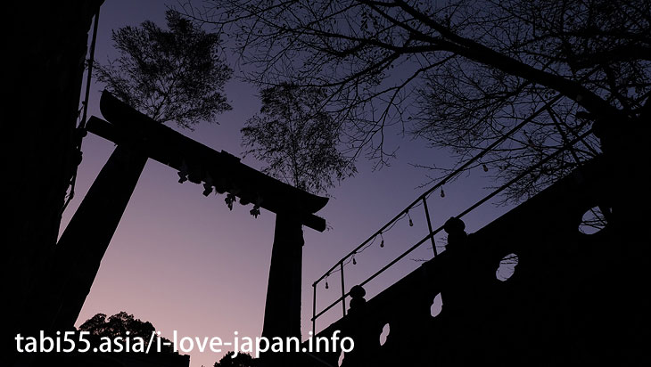 Visit Takeo Shrine at dusk