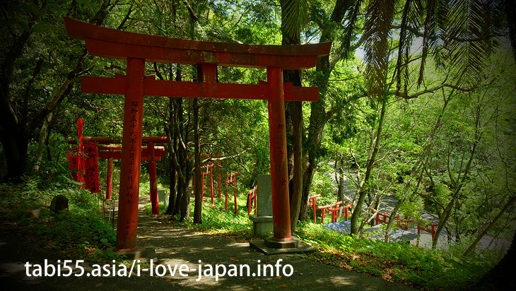 赤い鳥居が！米山正一位稲荷神社