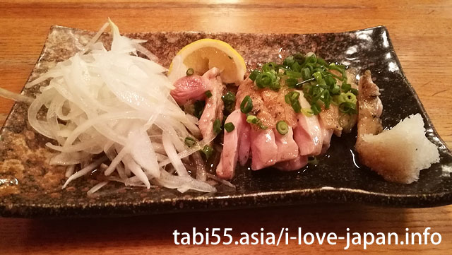 地鶏のタタキ+ひむか本サバ寿司