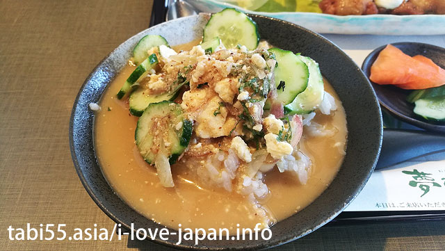 宮崎空港でランチ♪最後の最後で「冷や汁」を食べました