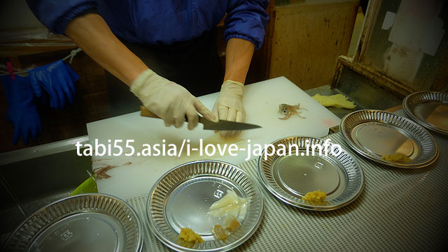 【8：40】函館朝市駅二市場でイカ釣り+朝ご飯